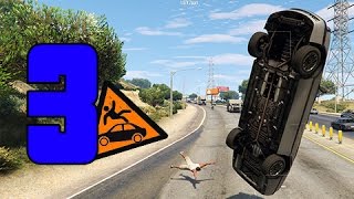 GTA SUPER Epic Fails 3  CAIDAS CONTRA VEHICULOS  Capitulo 3 [upl. by Dilly]