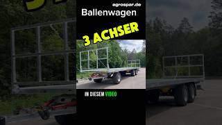 Ballenwagen anhänger farming ballenwagen agrospar [upl. by Ahsinek]