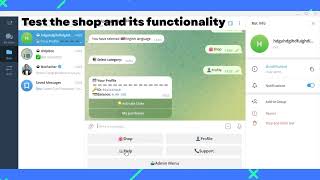 How to create shop bot in telegram in a minute [upl. by Pournaras]