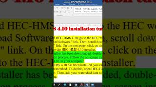 how to install HecRas modelamsayawgenethydraulicengineering8463windows viral [upl. by Wagstaff]