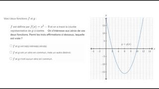 Comparer les caractéristiques de deux fonctions du second degré [upl. by Nyvar548]