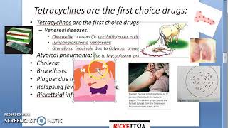 Pharmacology 733 b Tetracyclines Uses chlamydia cholera brucellosis treatment [upl. by Colene737]