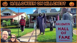 Halloween on Hillcrest  Hillcrest Avenue Halloween Street  Louisville Kentucky 2023 [upl. by Kaila]