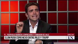 Pierpaolo Barbieri de Ualá con Carlos Pagni en lanacion LN 11Nov24 [upl. by Sorgalim75]