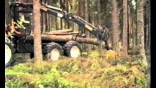 Volvo BM Valmet 832 Forwarder 1985 [upl. by Anigroeg]