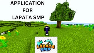 MY APPLICATION FOR LAPATA SMP S6 Niz gamer senpaispider MR lapis 1PSD1 lapatasmps6application [upl. by Reivaxe]