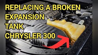 2 minutes How to do a Chrysler 300 radiator expansion tank replacement  Awd 57 liter hemi [upl. by Roane]