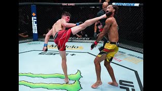 UFCVegas90 Nacho Bahamondes Noquea a Roosevelt Roberts [upl. by Guerin]