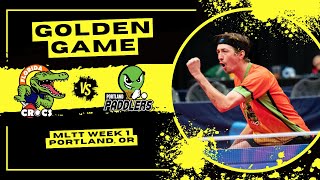 MATCH HIGHLIGHTS GOLDEN MATCH  Florida Crocs vs Portland Paddlers  MLTT Week 1 Portland OR [upl. by Mobley581]