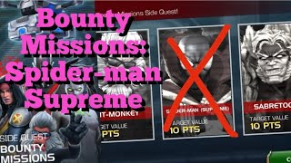 MCOC  Bounty Missions Spiderman 2099 Vs Spiderman Supreme [upl. by Farmer793]