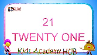 Counting Number Name 21 to 50 in English  Kids Academy Hub [upl. by Assi]