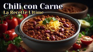 Recette Ultime de Chili con Carne  Voyage Culinaire aux Saveurs Intenses [upl. by Lananna923]