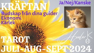 Kräftan ♋ JuliAugustiSeptember 2024 Tarot  Healer K [upl. by Novart748]