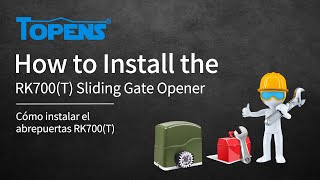 TOPENS RK700T Gate Opener Installation Video [upl. by Welles636]