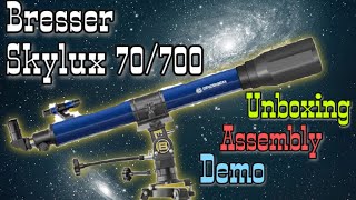 Bresser Skylux 70700 review  Refractor telescope  India [upl. by Nanny327]