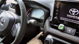 Toyota RAV4 20192025 How To Enter And Start The RAV4 With Dead Smart Key Fob Battery [upl. by Llehsyt867]