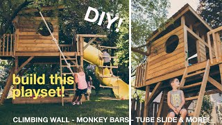 SUPER DUPER PLAYSET  DIY Playset Plans  The DIY Backyard Playset for Kids Build a Playset Plans [upl. by Winer63]