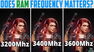 Ryzen 5 5600G Does RAM Frequency Matter 3200MHz vs 3400MHz vs 3600MHz [upl. by Amedeo]