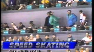 Winter Olympic Games Calgary 1988  500 m ice preparation  interview Ykema [upl. by Nilyak]