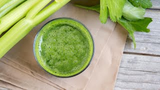 How To Make AntiInflammatory Celery Juice  Instagram Influencer Hannah Bronfman [upl. by Iphigeniah]