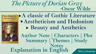 The Picture of Dorian Gray by Oscar wilde Summary Themes Notesthepictureofdoriangray oscarwilde [upl. by Llerat]