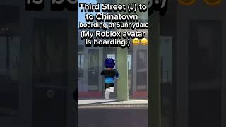 Third Street J to Chinatown boarding at Sunnydale  Vistacion Valley municipal 3rdstreet roblox [upl. by Sylvia594]