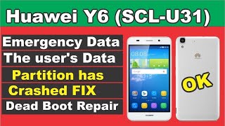 Huawei Y6 SCLU31 Emergency Data The users Data Partition has Crashed All Fix UMT Pro 2023 [upl. by Burrill332]