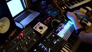 Live jam with Dreadbox Polyend Medusa Dreadbox Abyss Synthstrom Deluge Moog Subsequent 37 PO32 [upl. by Pavior]