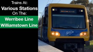 Trains on the Werribee and Williamstown Lines 07052024 [upl. by Larkins]