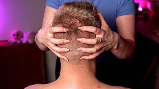 SCALP Scratching ASMR Head Nape amp Scalp Sounds No Talking [upl. by Tita822]