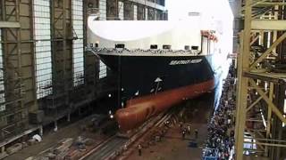 Launching of FSG Yard No 752 Seatruck Precision [upl. by Llirrehs]