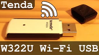 Tenda W322U WiFi bgn USB adapter 300Mbps  Unboxing  Setup  Test [upl. by Eittel]