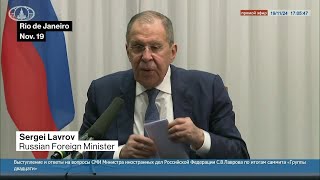 Russia Does Not Want to See a Nuclear War Lavrov Says [upl. by Elke]