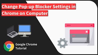 How to Change the Pop up Blocker Settings in Chrome browser on Computer [upl. by Nimzay]