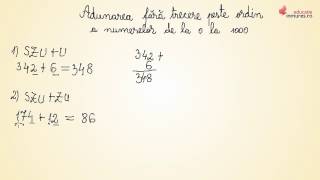 Adunarea fără trecere peste ordin a numerelor de la 0 la 1000  Matematica clasa a IIa [upl. by Llekcir]