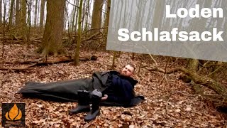 Gewachste Baumwolle und Loden als Schlafsack  Bushcraft ohne Plastik NaturalBushcraft [upl. by Sundin]