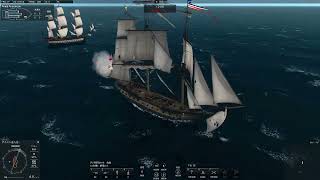 Naval Action 617の海戦 PvP 大英帝国海軍フリゲート HMS Indefatigable VS 海賊戦列艦 Wasa [upl. by Kurtis258]