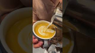 Rosetta Swan 🦢 Latte Art coffeelife reels barista shorts trending viralvideo coffee fyp [upl. by Dahsar]