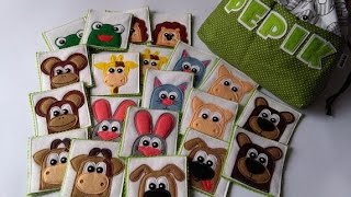 Pexeso návod  šití vrstvení  Felt Memory Game tutorial sewing [upl. by Asim]