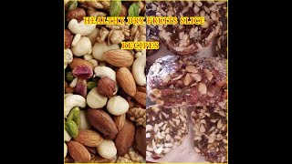 HEALTHY DRY FRUITS SLICE  Rice Sweet Recipe  Sugar Free Recipe  Foodvloggs  by Divya Subbappa [upl. by Akoek]