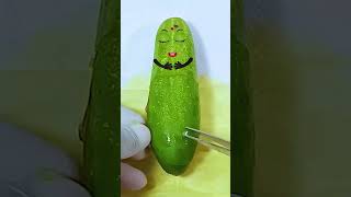 Cucumber has Twins Baby Need Emergency Surgery jidoodle fruitsurgery foodsurgery [upl. by Nnylrac]