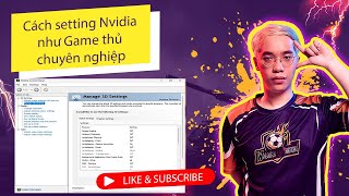 SNIPER  Cách setting Nvidia như Game thủ chuyên nghiệp  FC ONLINE [upl. by Lytsyrk]