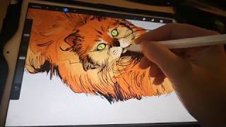 PROCREATE TIPS  Basic coloring and digital lighting tips [upl. by Aihsakal]