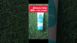 johnsons baby milkrice cream reviewviral review unboxing cream [upl. by Sanbo]