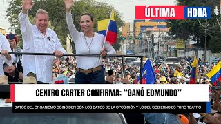 CENTRO CARTER LO CONFIRMA quotEDMUNDO GONZÁLEZ GANÓ LAS ELECCIONESquot [upl. by Adnawak]