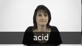 How to pronounce ACID in British English [upl. by Sirk]