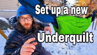 How to use an underquilt with your hammock Set up a new Outdoor Vitals Underquilt [upl. by Circosta168]