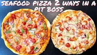 Seafood Pizza in a Pit Boss Smoker [upl. by Kira]