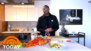 Top Chefs Kwame Onwuachi Shows Off His Homemade Peppa Sauce  TODAY [upl. by Eita]