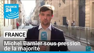 Michel Barnier sous pression de la majorité  une réunion avec des élus macronistes reportée [upl. by Zweig253]